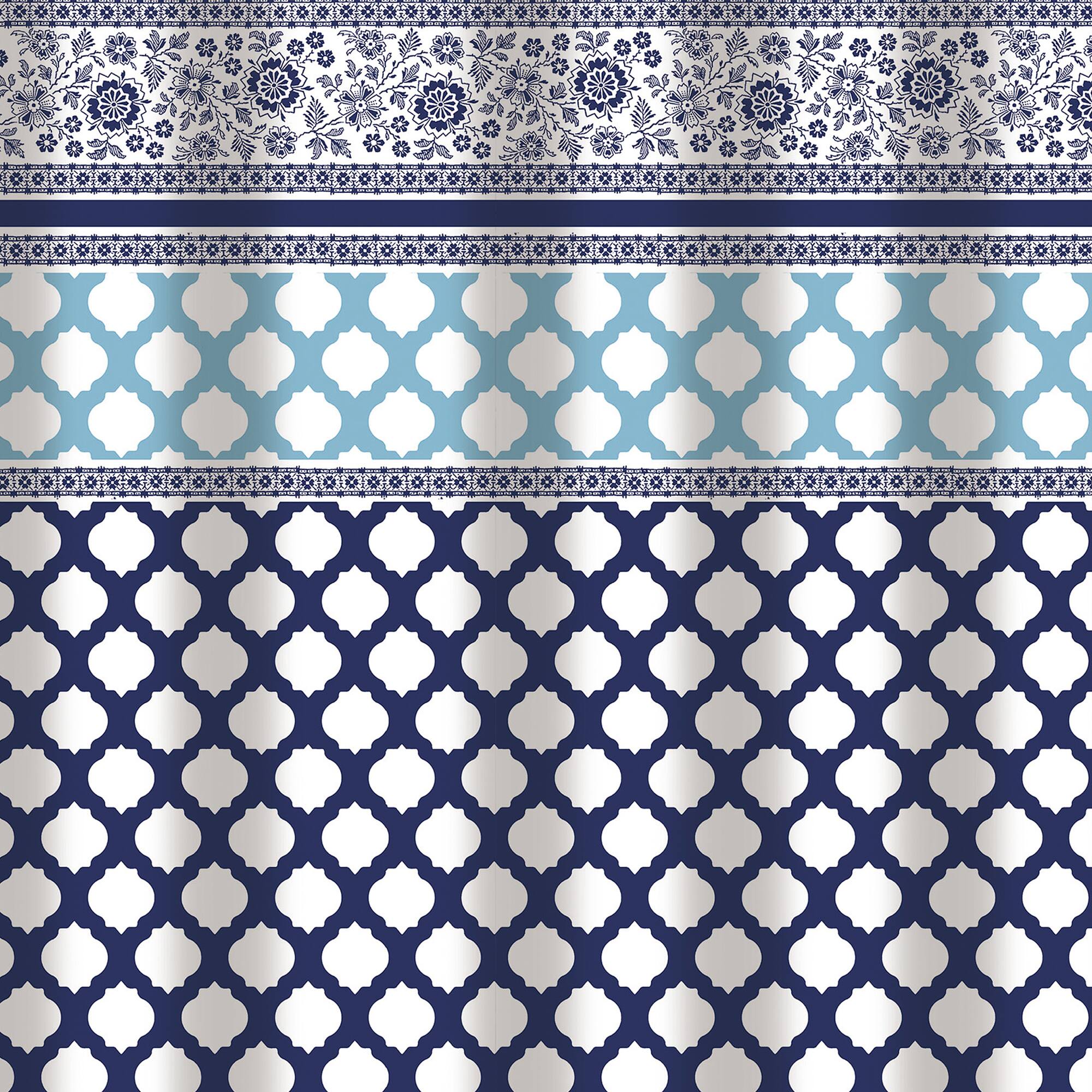 Bath Bliss Lattice Design Shower Curtain